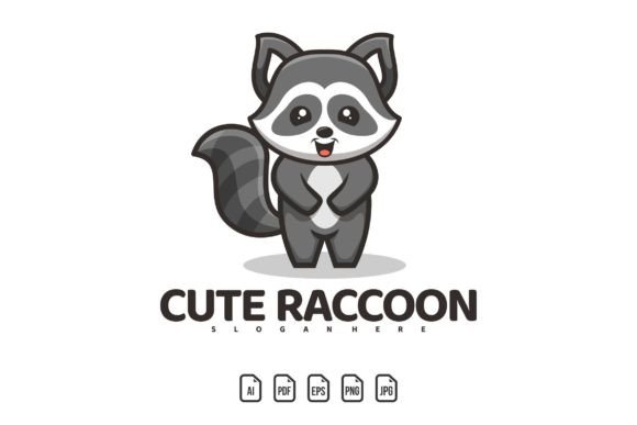 Adorable Branding: Why the Standing Cute Raccoon Mascot Logo is a Game-Changer