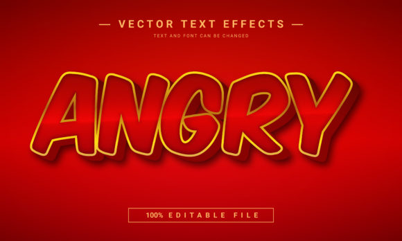 Angry Editable Text Effect: Bold Typography for Impactful Designs