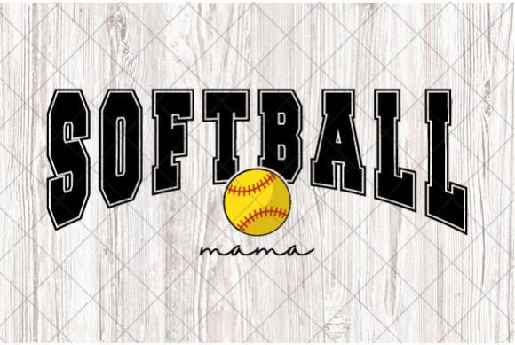 Celebrate Team Spirit with Softball Mama PNG, Retro Varsity Mom SVG