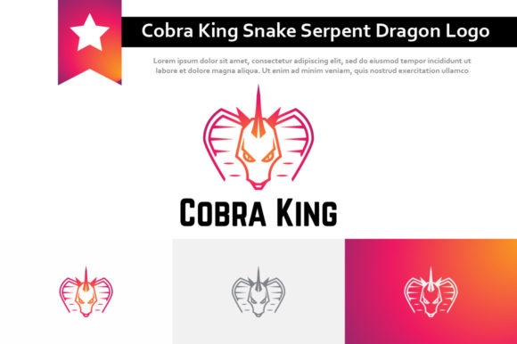 Cobra King Snake Serpent Dragon Logo: A Symbol of Power and Strategy