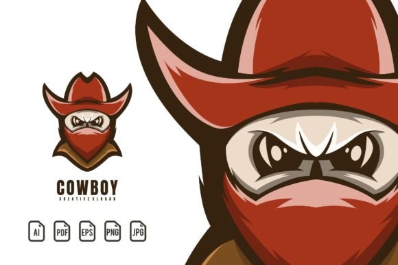 Cowboy Mascot Logo: A Versatile Template for Bold Branding