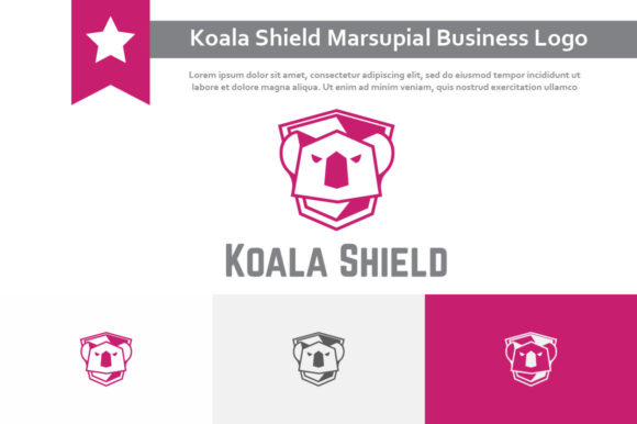 Koala Shield Marsupial Business Logo: A Nature-Inspired Brand Identity