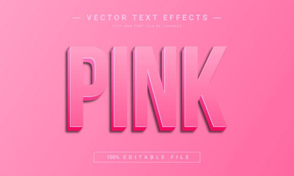 Make Your Text Pop with This Editable 3D Pink Design