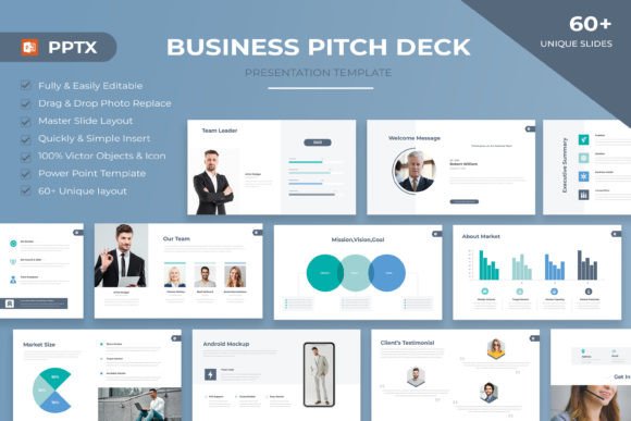 Pitch Deck Presentation Template: Win Stakeholders Instantly