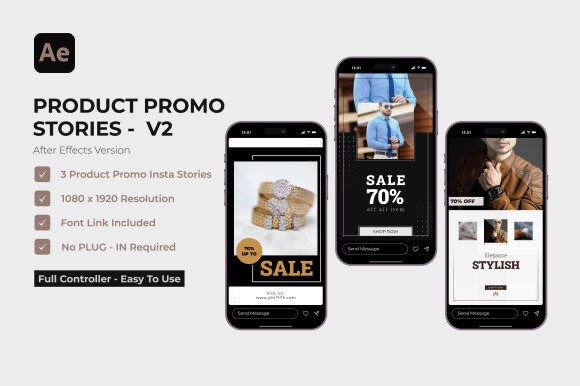 Product Promo V2: Crafting Magnetic Instagram Stories in After Effects