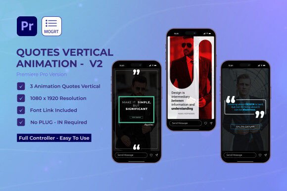 Quotes Stories V2 for Premiere Pro: Elevate Your Visual Narrative