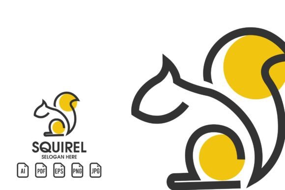 Squirel Logo Template: Versatile Vector Design for Any Project