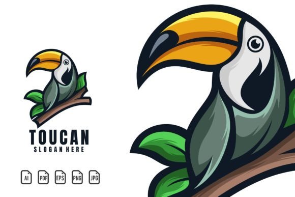 Toucan Mascot Logo: A Versatile Vector Template for Creative Projects