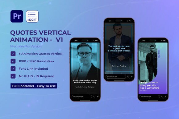 Transform Your Social Feed with Quotes Stories V1 for Premiere Pro