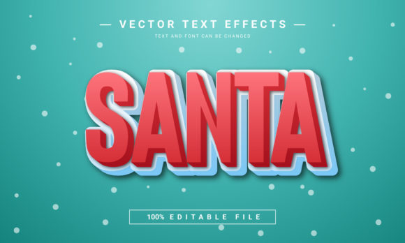 Unwrap the Magic: Create Festive Designs with a Santa Text Effect
