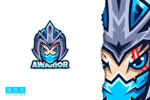 Warior - Mascot & E-sport Logo: A Bold Identity for Digital Teams